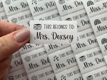 Custom Teacher Supply Labels (Set of 10)