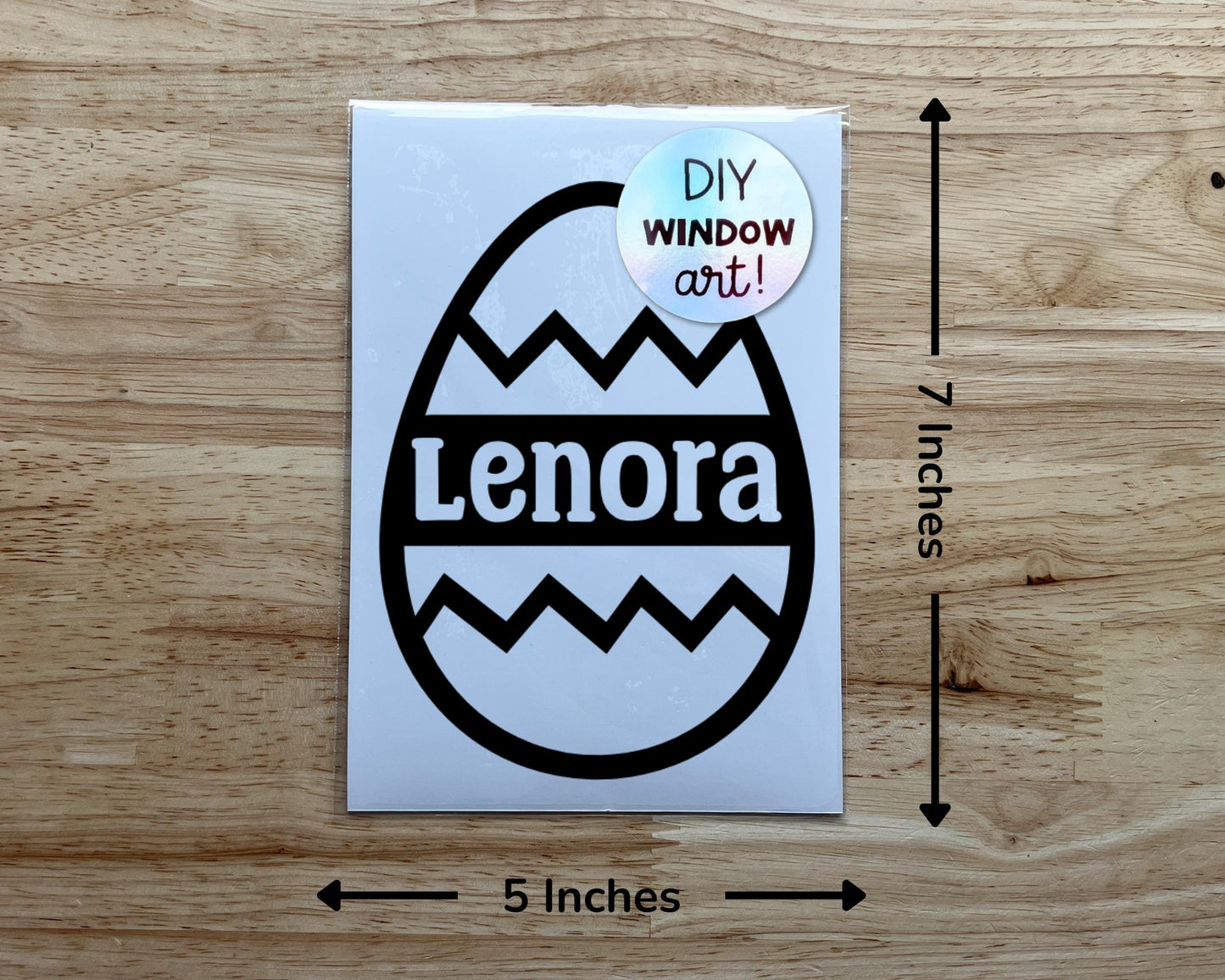Personalized Easter Egg Suncatcher Sticker Craft Kit