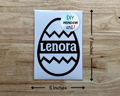 Personalized Easter Egg Suncatcher Sticker Craft Kit