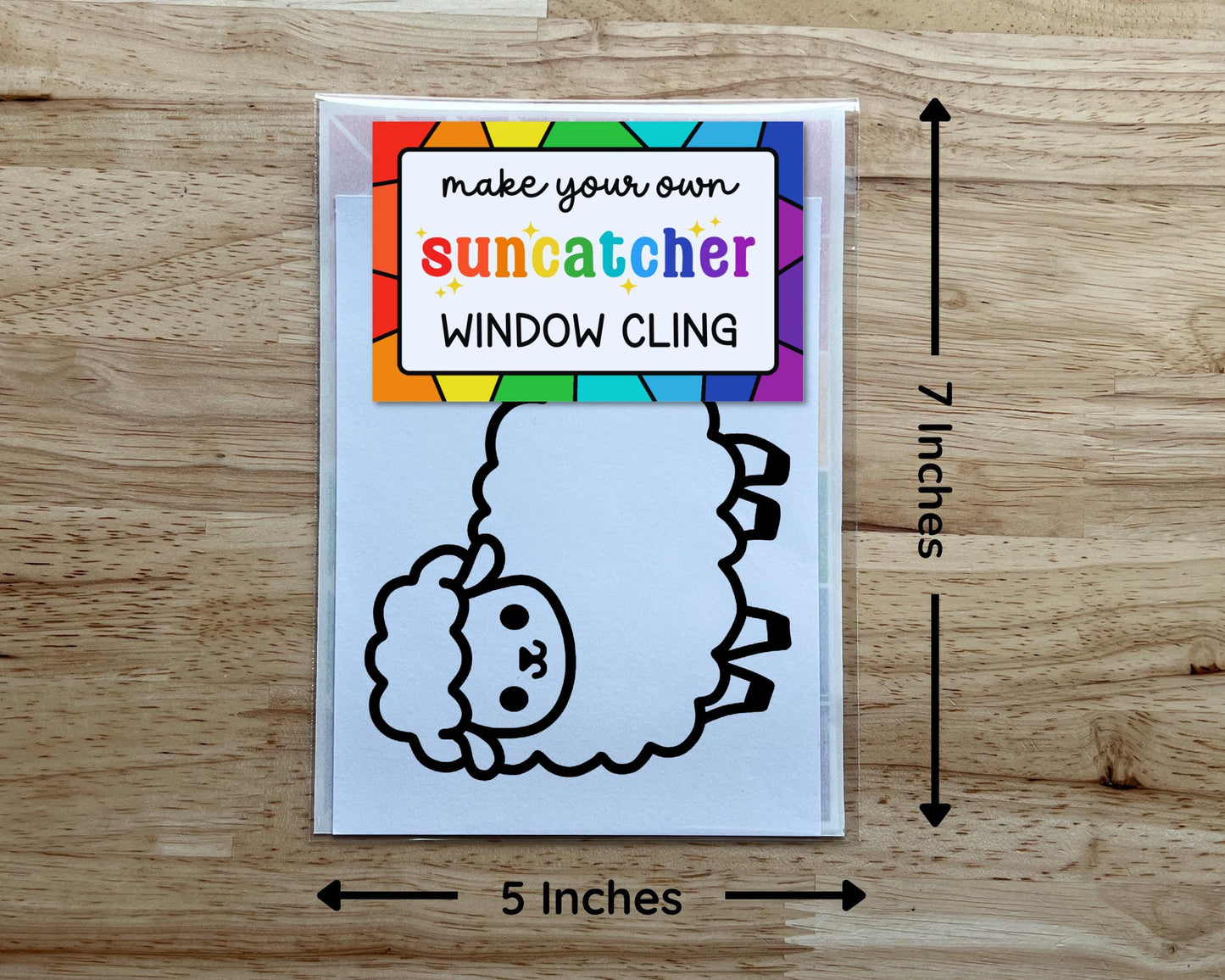 Sheep Suncatcher Sticker Craft Kit