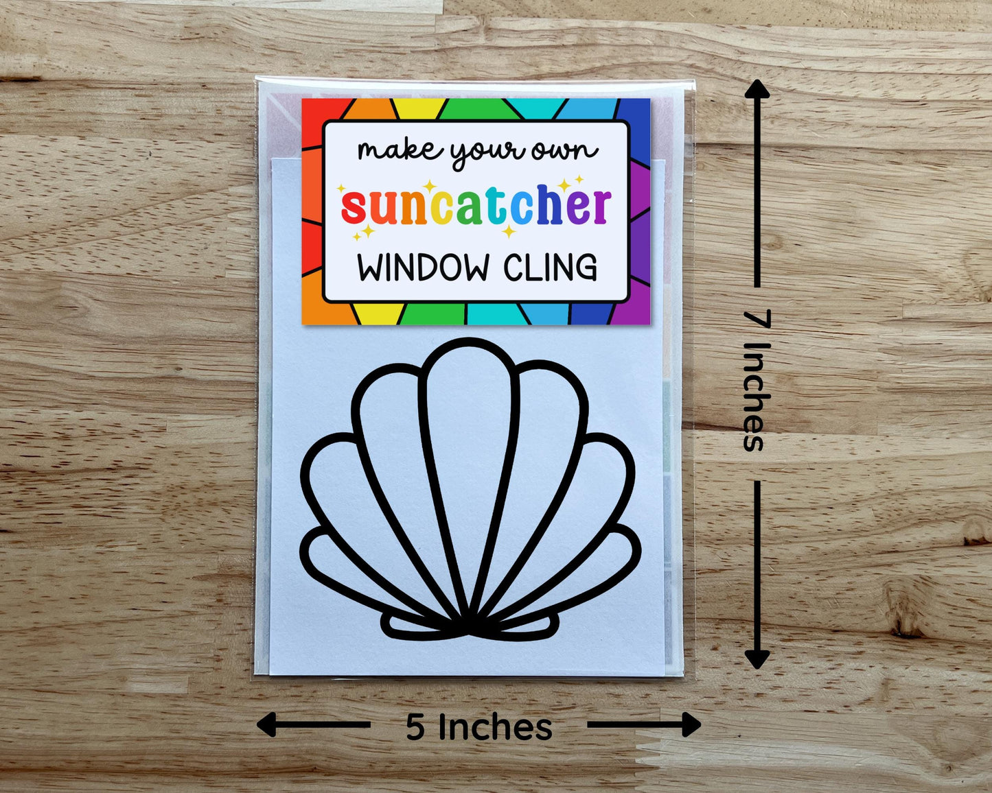 Seashell Suncatcher Sticker Craft Kit