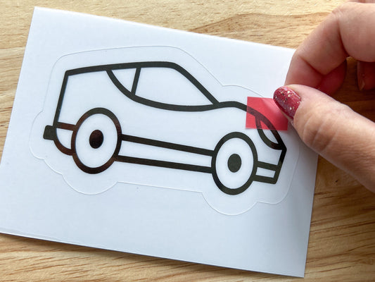 Racecar Suncatcher Sticker Craft Kit
