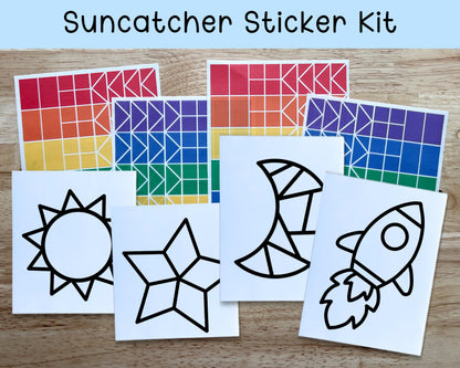 Outer Space Suncatcher Sticker Craft Kit, Set of 4