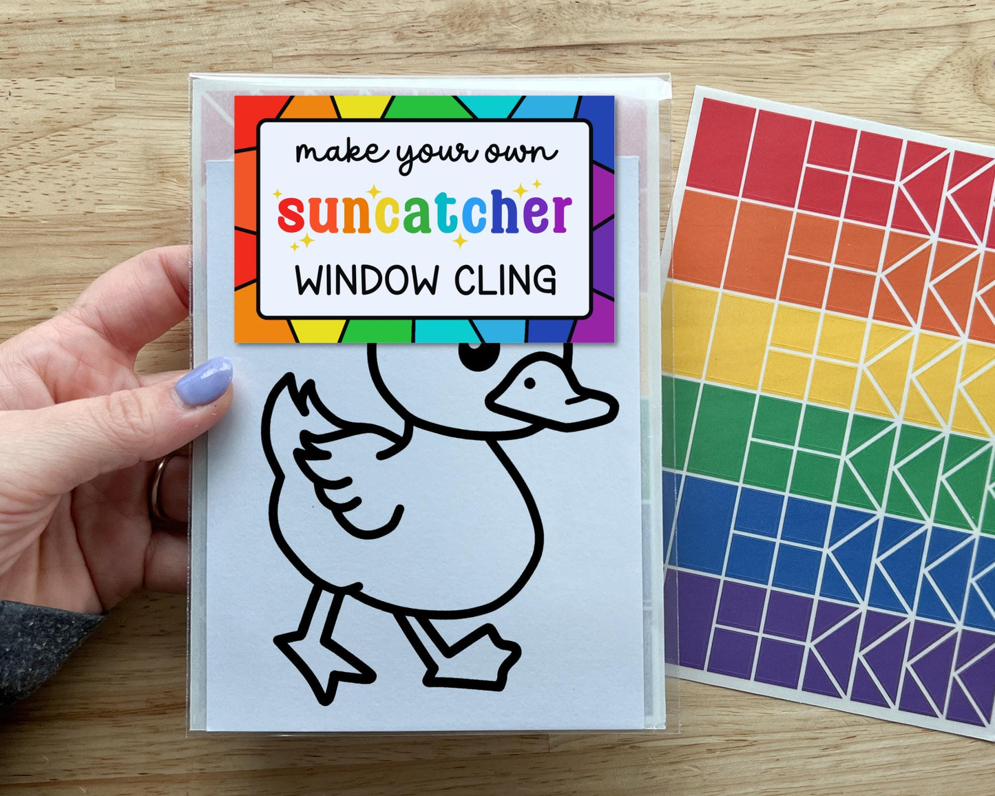 Duck Suncatcher Sticker Craft Kit