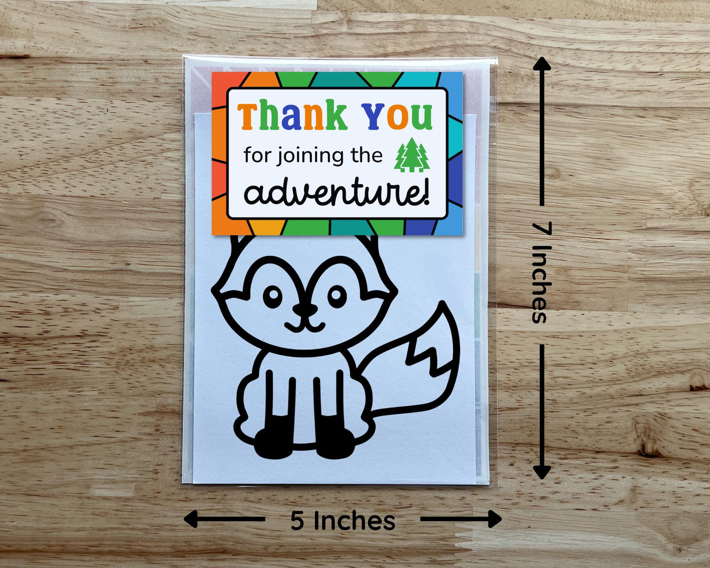Fox Suncatcher Craft Party Favor
