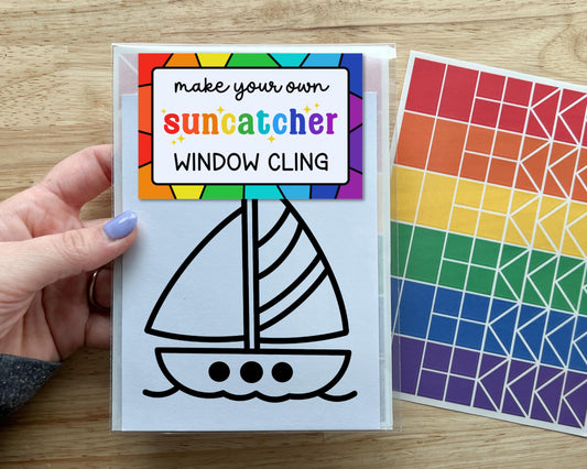 Sailboat Suncatcher Sticker Craft Kit