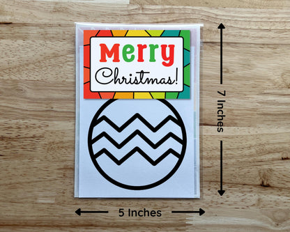 Christmas Ornament Suncatcher, Holiday Craft Kit