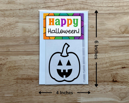 Mini Pumpkin Suncatcher Sticker Halloween Craft Kit