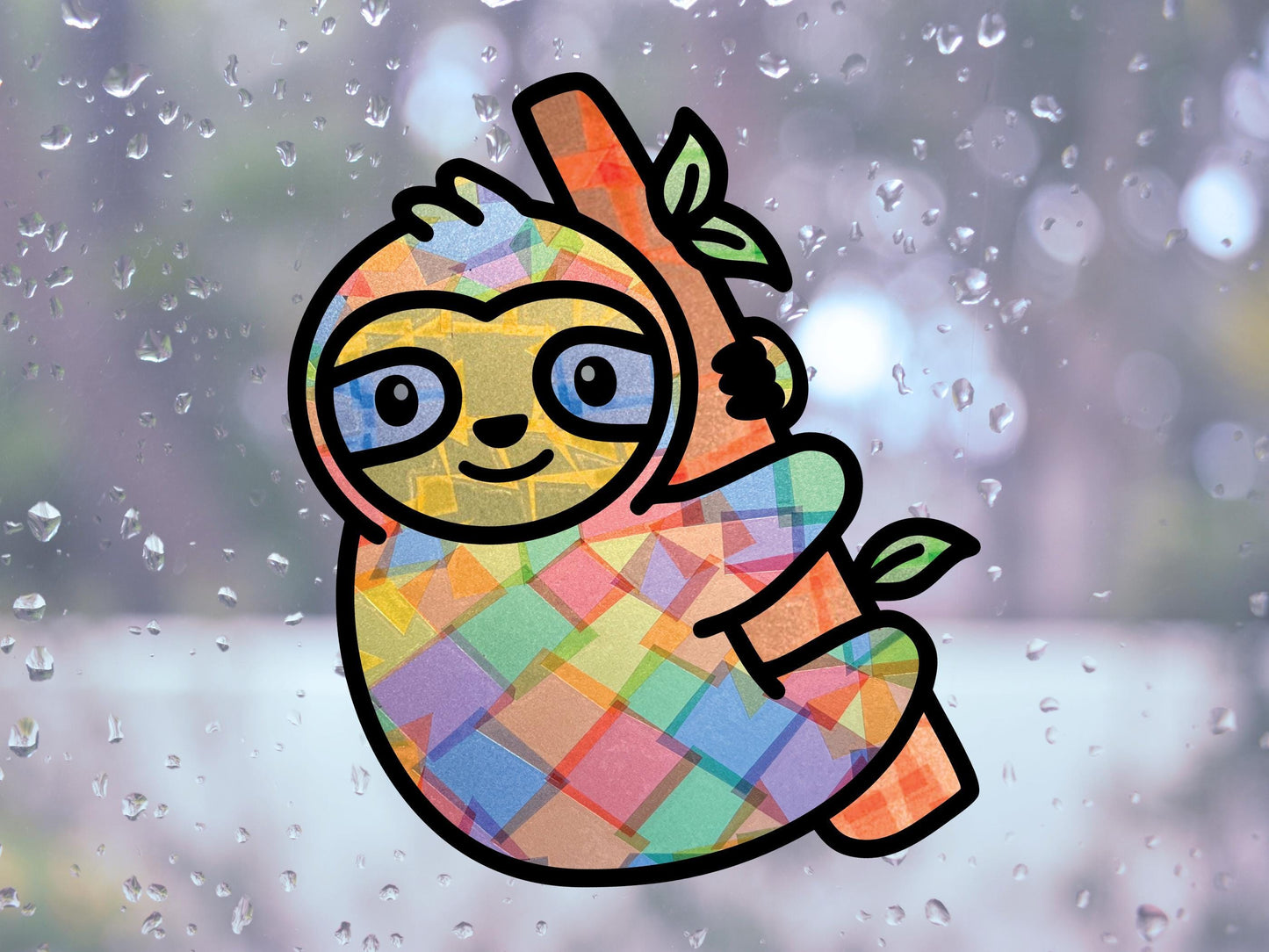 Sloth Suncatcher Sticker Craft Kit