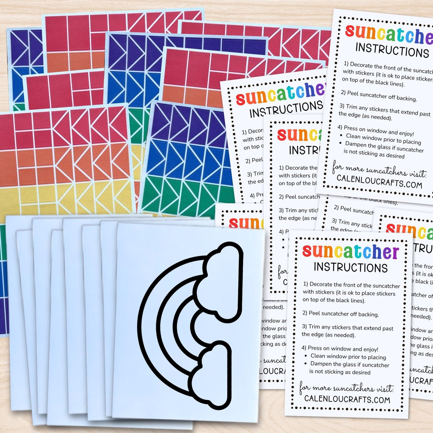 Bulk Birthday Party Suncatcher Craft Activity