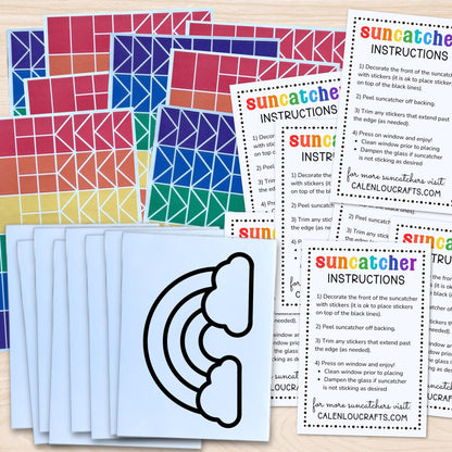 Bulk Birthday Party Suncatcher Craft Activity