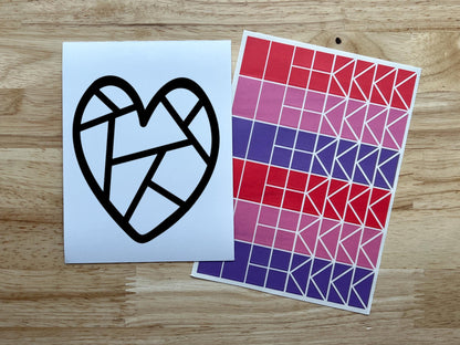 Bulk Valentine Suncatcher Craft Activity