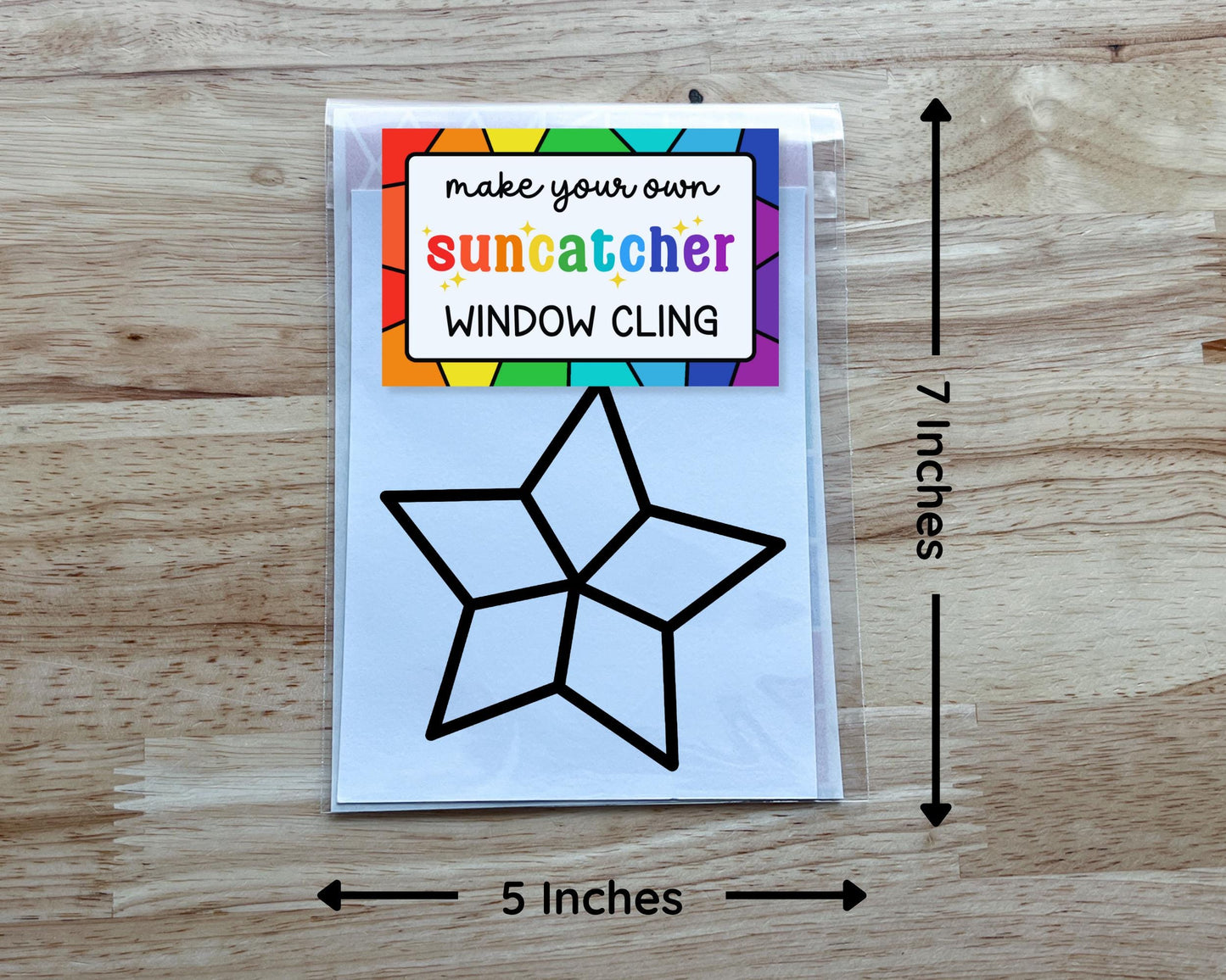 Outer Space Suncatcher Sticker Craft Kit, Set of 4