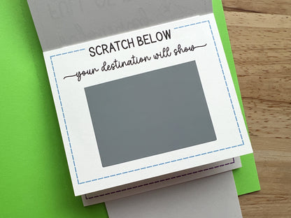 Surprise Trip Scratch Reveal Card