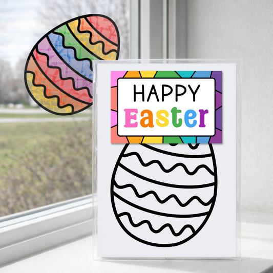 Easter Egg Suncatcher Sticker Craft Kit