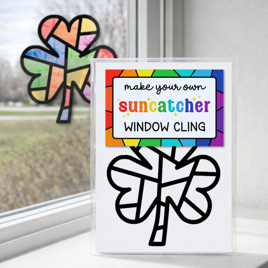 Shamrock Suncatcher Sticker Craft Kit