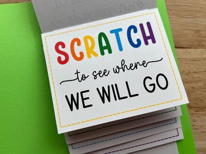 Surprise Trip Scratch Reveal Card