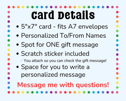 Birthday Gift Scratch Reveal Card