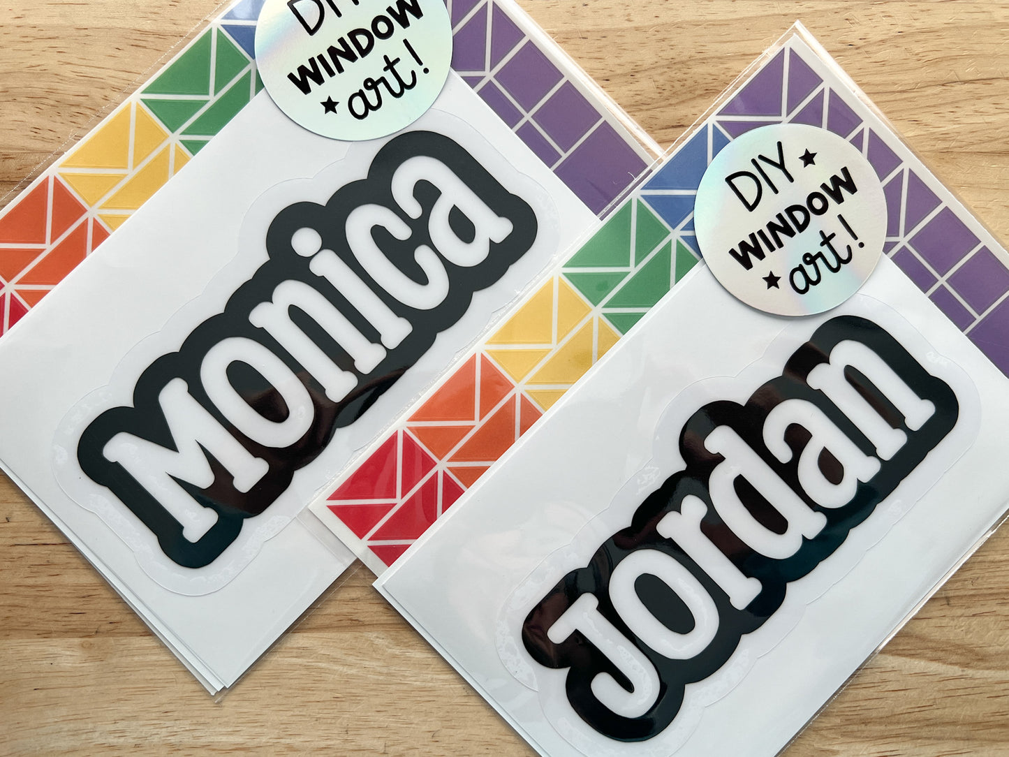 Personalized Name Suncatcher Sticker Craft Kit