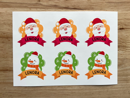 Christmas Character Gift Labels (Set of 12)