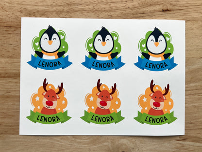 Christmas Character Gift Labels (Set of 12)