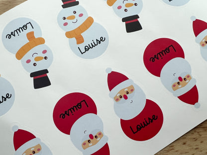 Personalized Christmas Character Gift Labels (Set of 20)