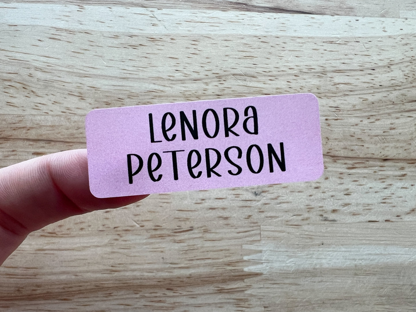 46 Mixed Size Rainbow Name Sticker Labels