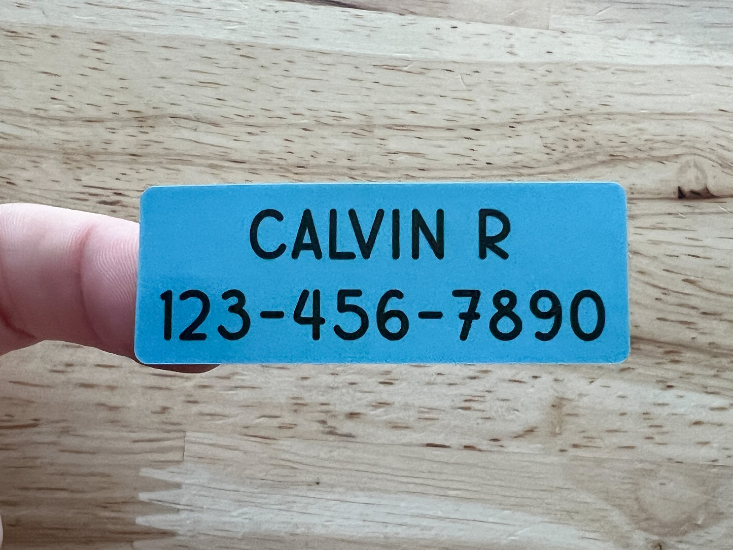 30 Standard Name & Phone Number Labels