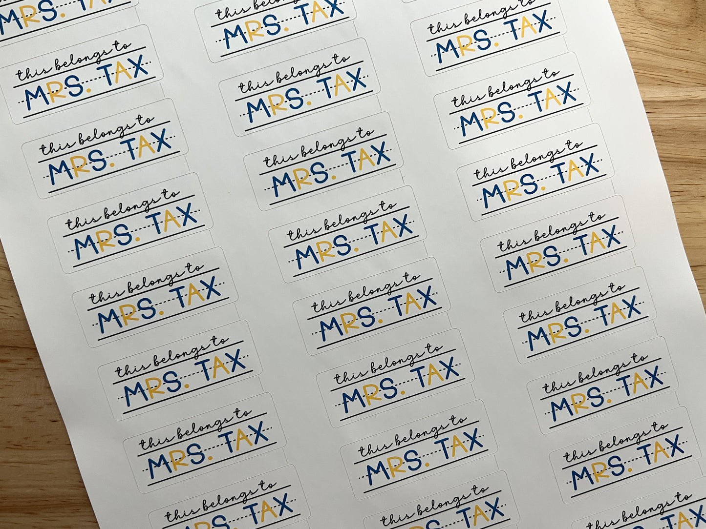 This Belongs To Teacher Stickers, Waterproof Teacher Appreciation Stickers