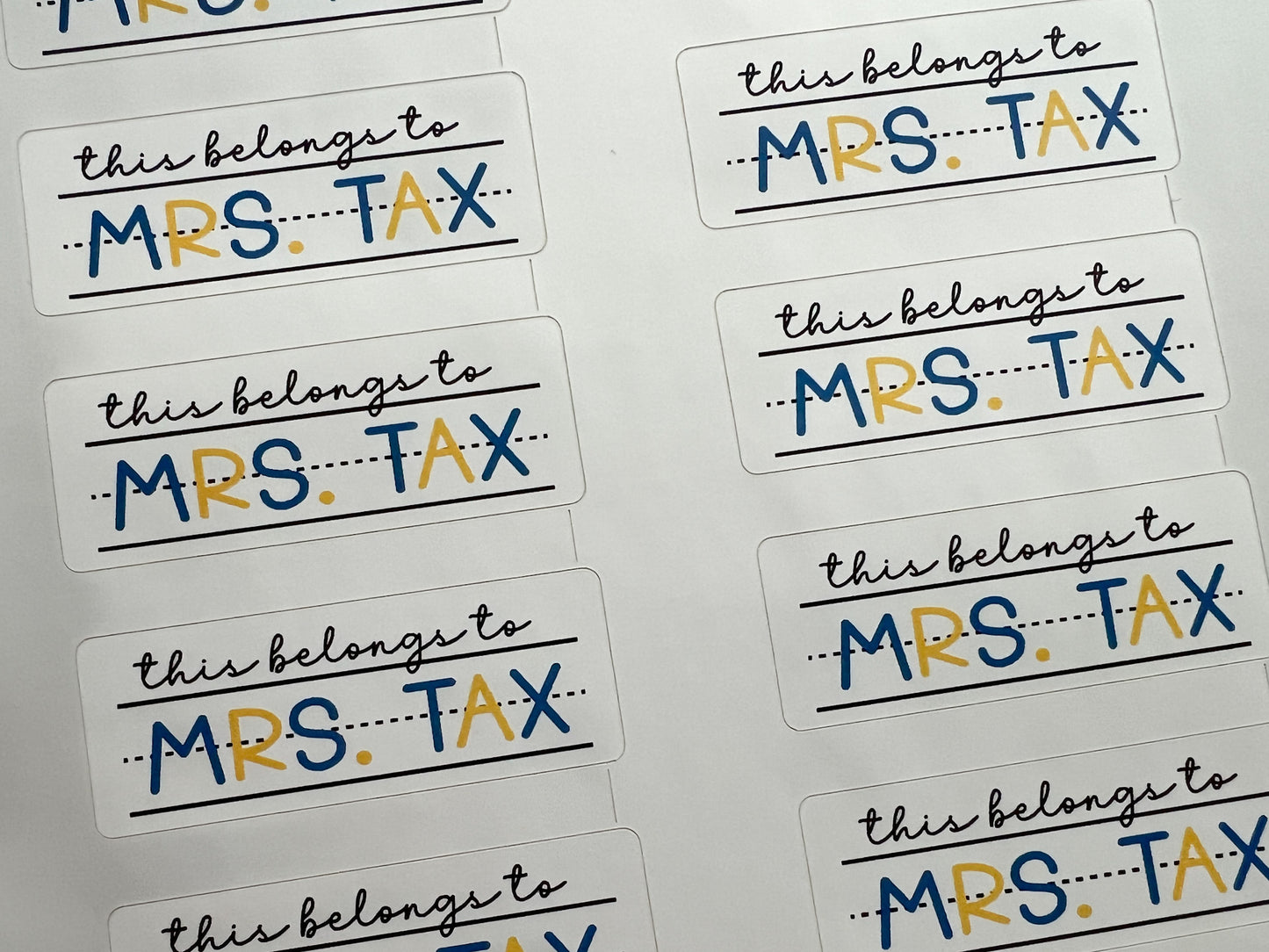 This Belongs To Teacher Stickers, Waterproof Teacher Appreciation Stickers