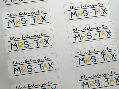 This Belongs To Teacher Stickers, Waterproof Teacher Appreciation Stickers