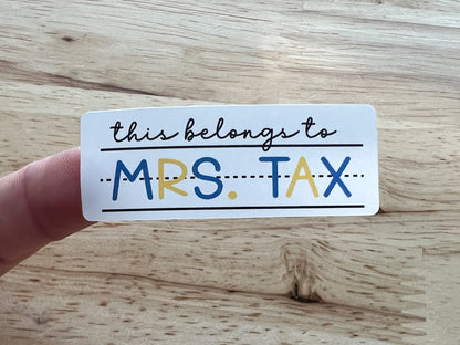 This Belongs To Teacher Stickers, Waterproof Teacher Appreciation Stickers