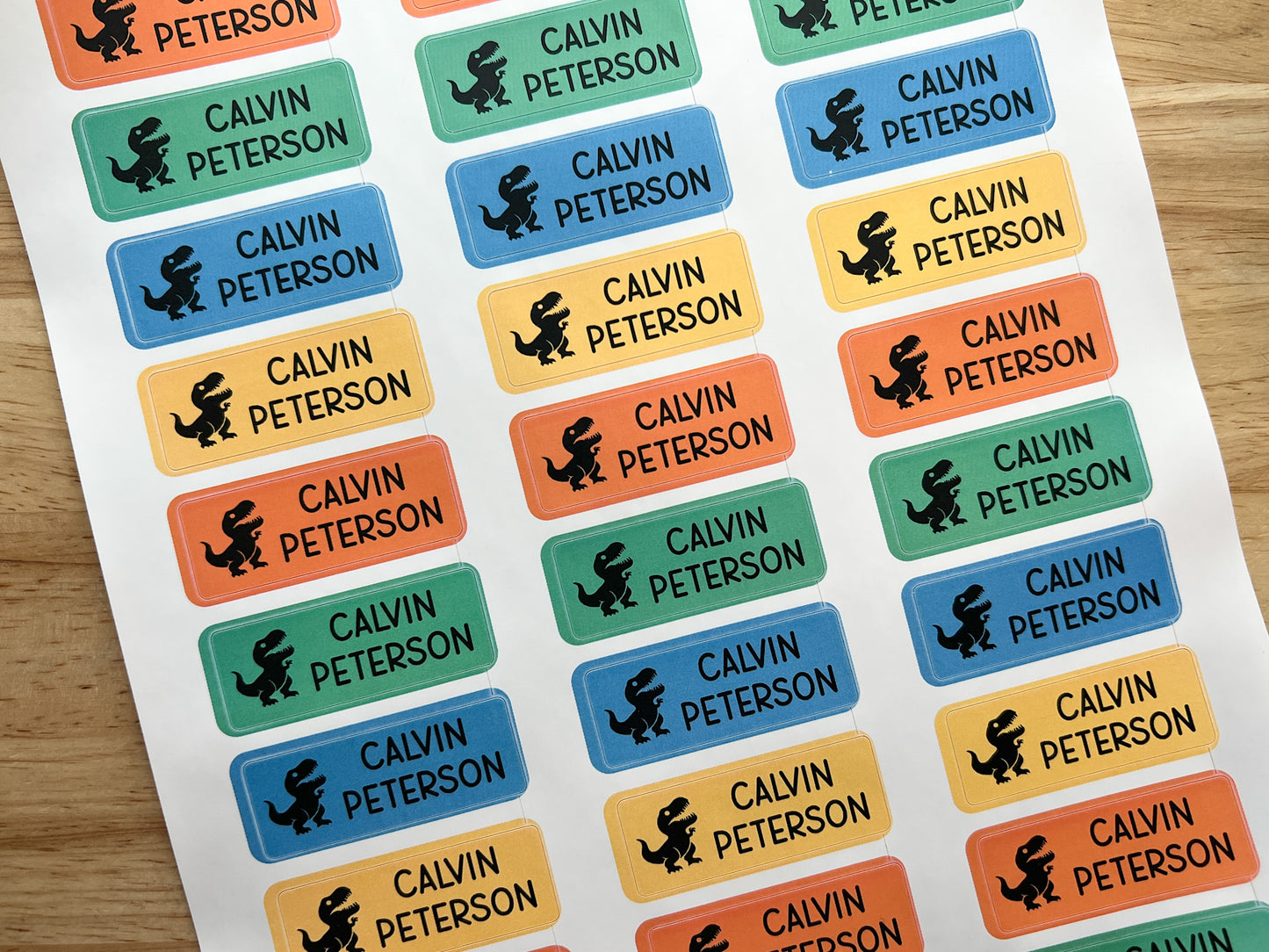 30 Standard Icon Waterproof Name Sticker Labels