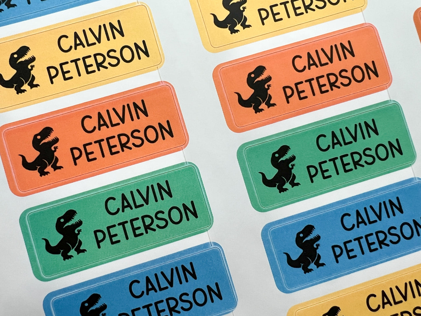 30 Standard Icon Waterproof Name Sticker Labels