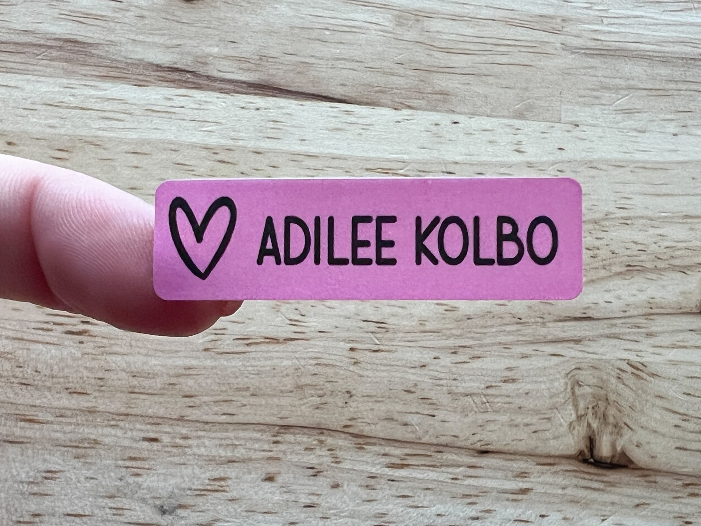 48 Skinny Icon Name Stickers