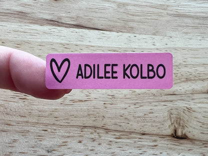 48 Skinny Icon Name Stickers