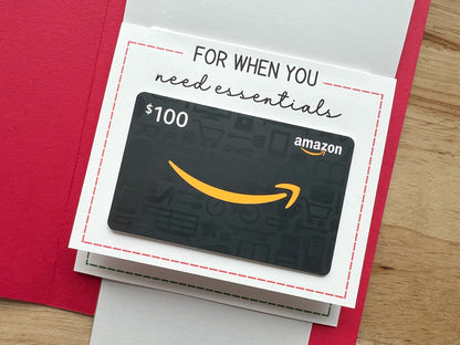 Christmas Gift Card Holder Waterfall Book (Holds 4 Gift Cards)