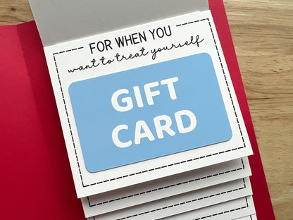 Thank You Gift Card Holder Waterfall Book (Holds 4-5 Gift Cards)