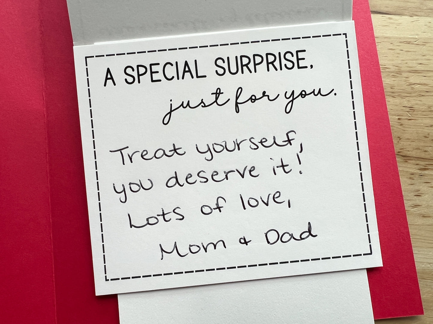 Thank You Gift Card Holder Waterfall Book (Holds 4-5 Gift Cards)