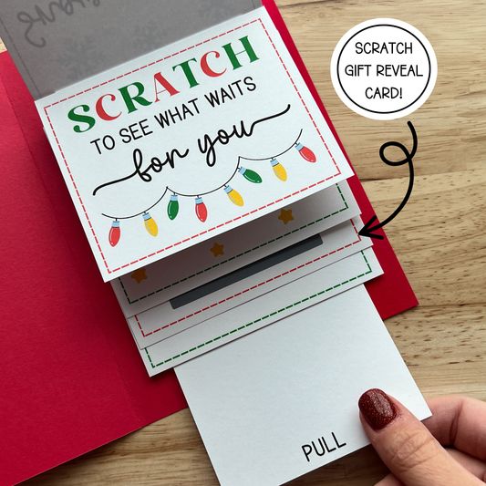 Christmas Scratch Gift Reveal Card