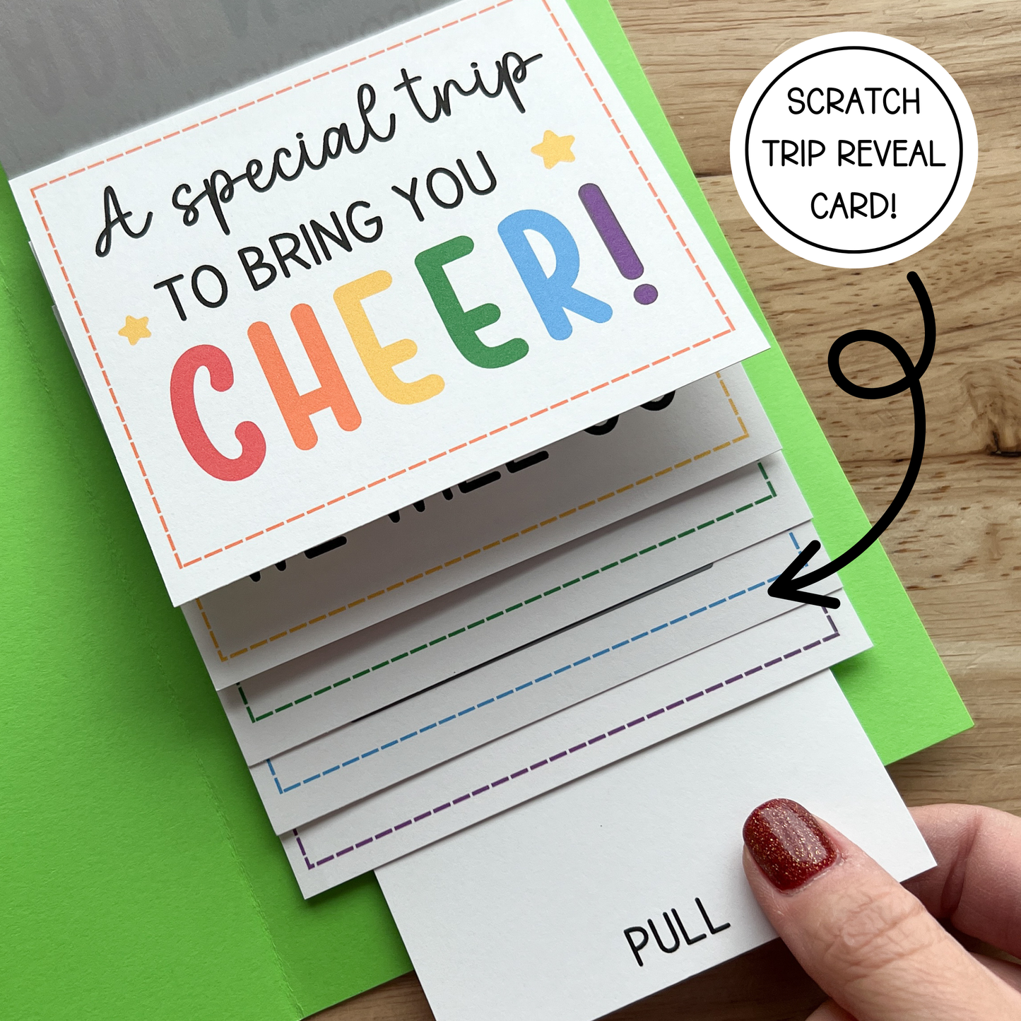Surprise Trip Scratch Reveal Card