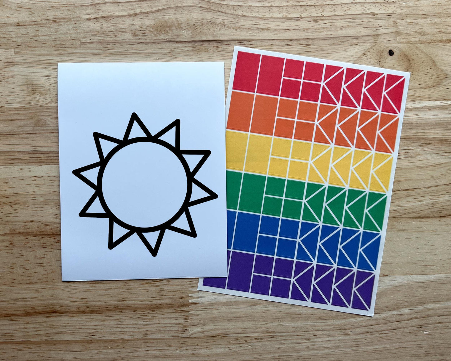 Sun Suncatcher Sticker Craft Kit