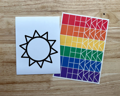 Sun Suncatcher Sticker Craft Kit