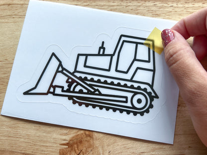 Construction Vehicle Suncatcher Sticker Craft Kit, Set of 4