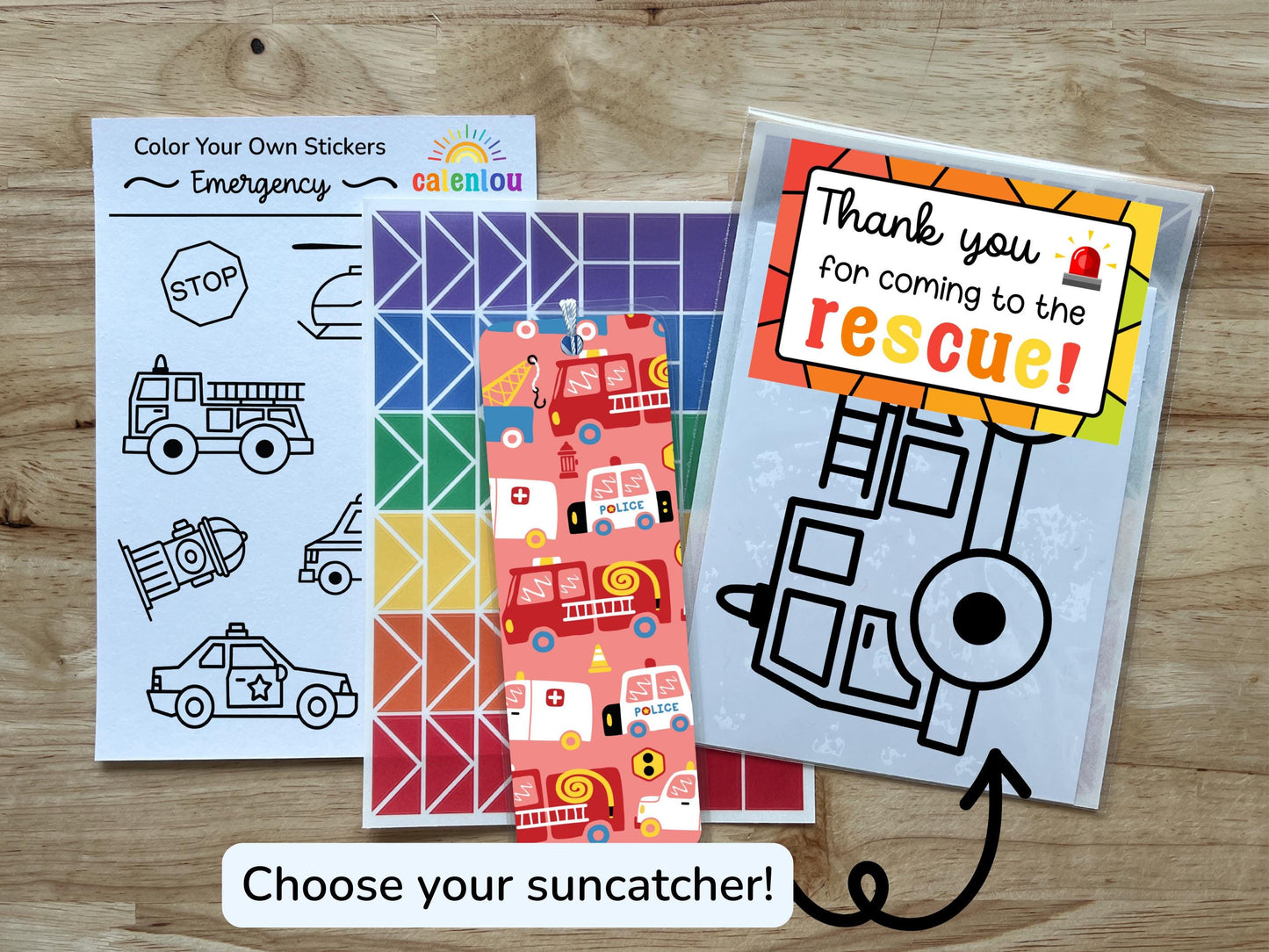 Rescue Vehicle Party Favor Bag