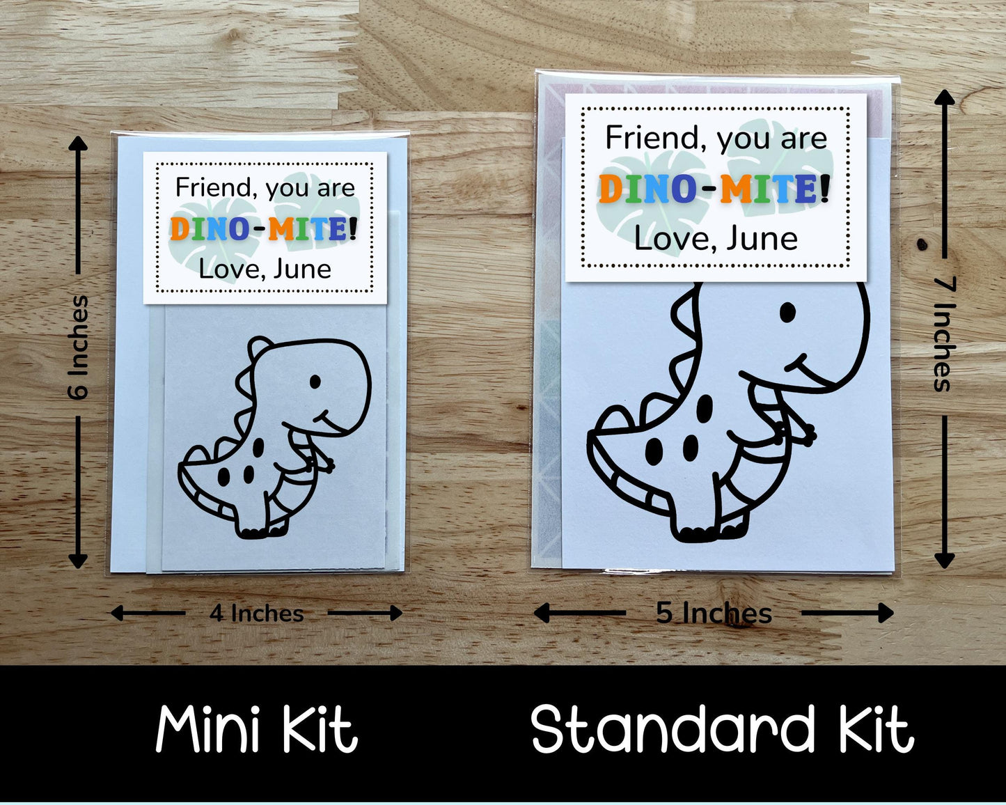 Dinosaur Valentine Class Favor, Suncatcher Craft Kit