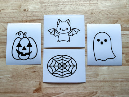 Halloween Suncatcher Sticker Craft Kit, Set of 4