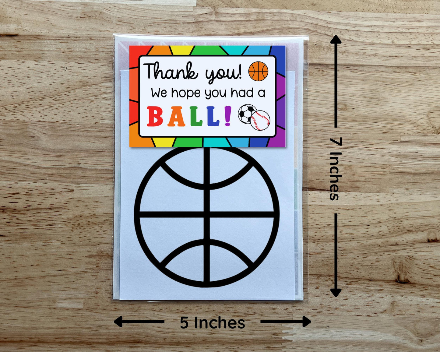 Basketball Suncatcher Craft Party Favor