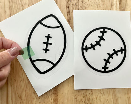 Sports Suncatcher Sticker Craft Kit, Set of 4