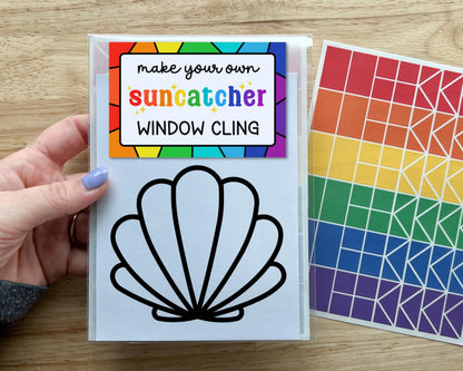 Seashell Suncatcher Sticker Craft Kit